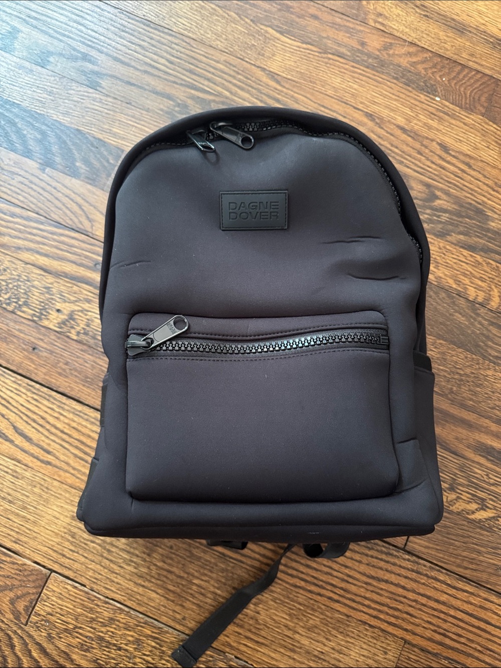 Dagne Dover Dakota Black Neoprene Medium Backpack - Picture 1 of 1